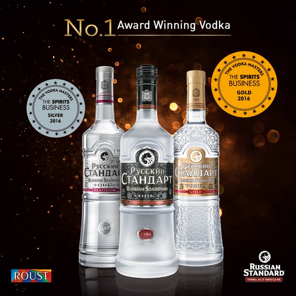 ROUST celebrates a record haul of medals at the prestigious Vodka Masters Awards.
